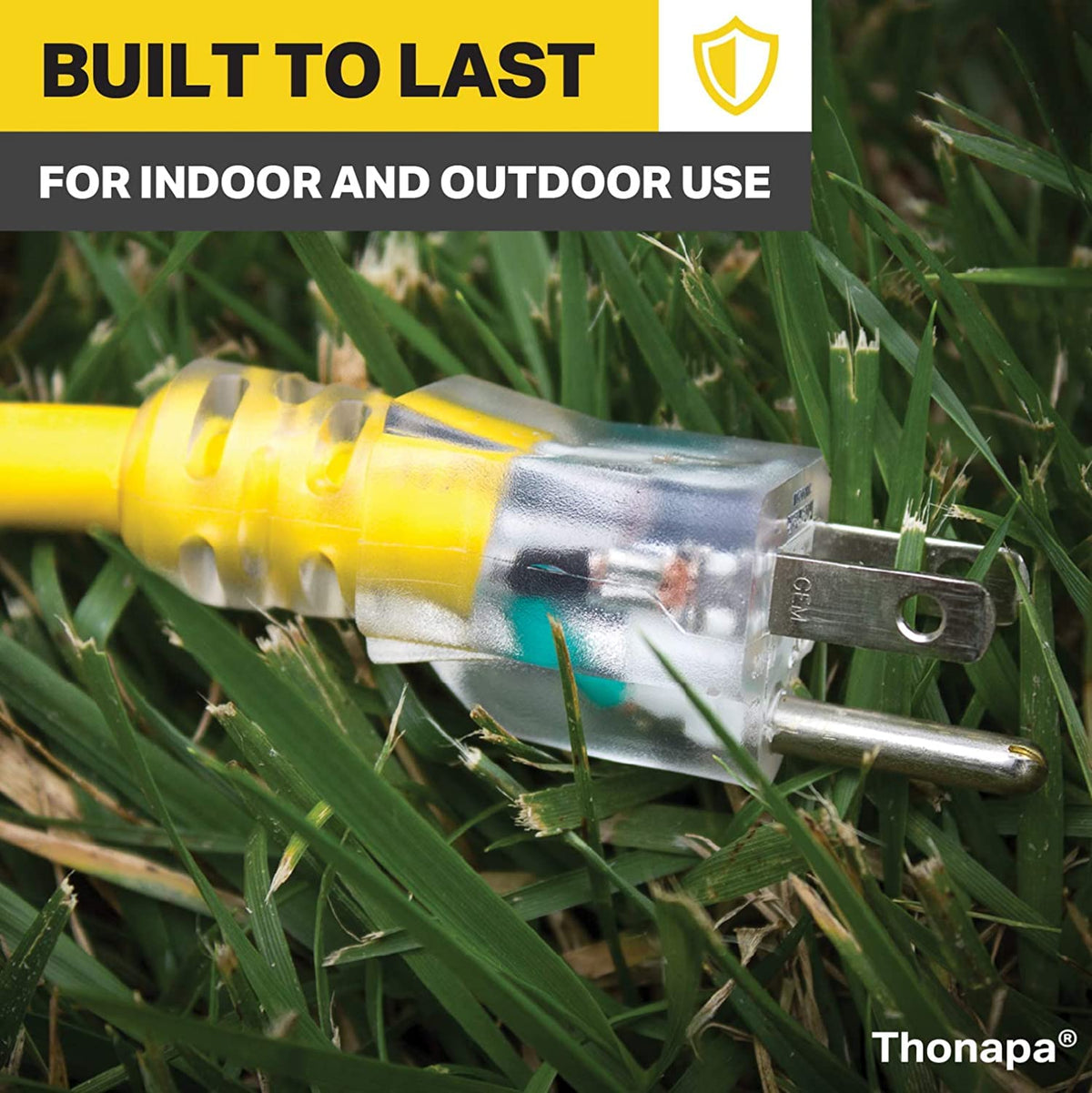 12 Gauge 6 Ft Heavy Duty Outdoor Extension Cord J8648
