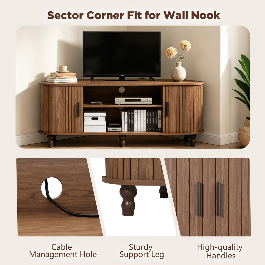 45" Corner TV Stand with Storage K6097