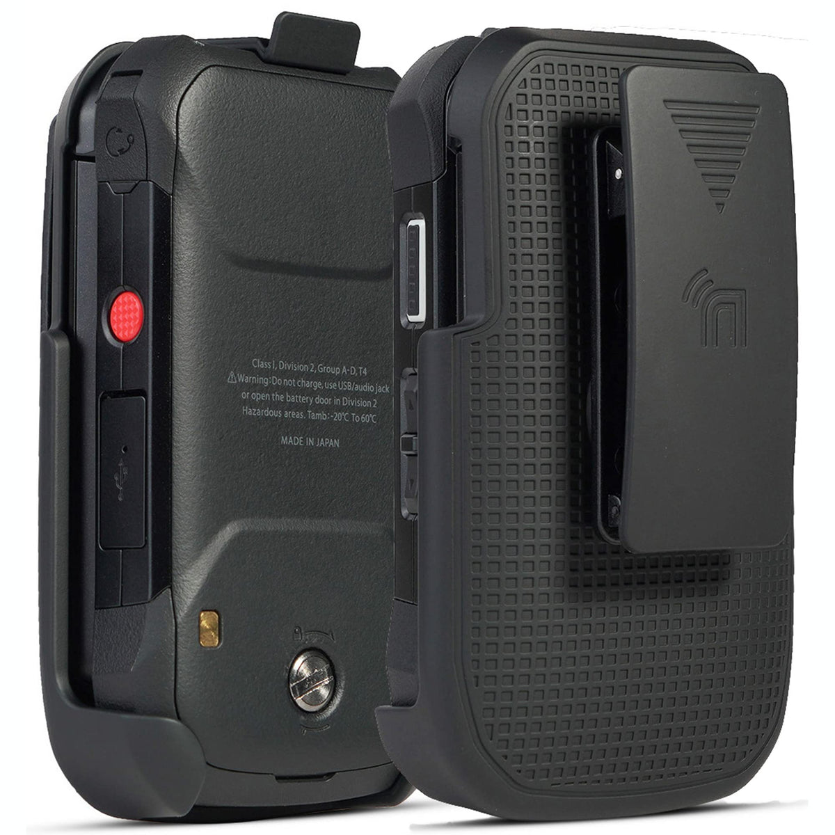 Black Rugged Flip Phone W292142