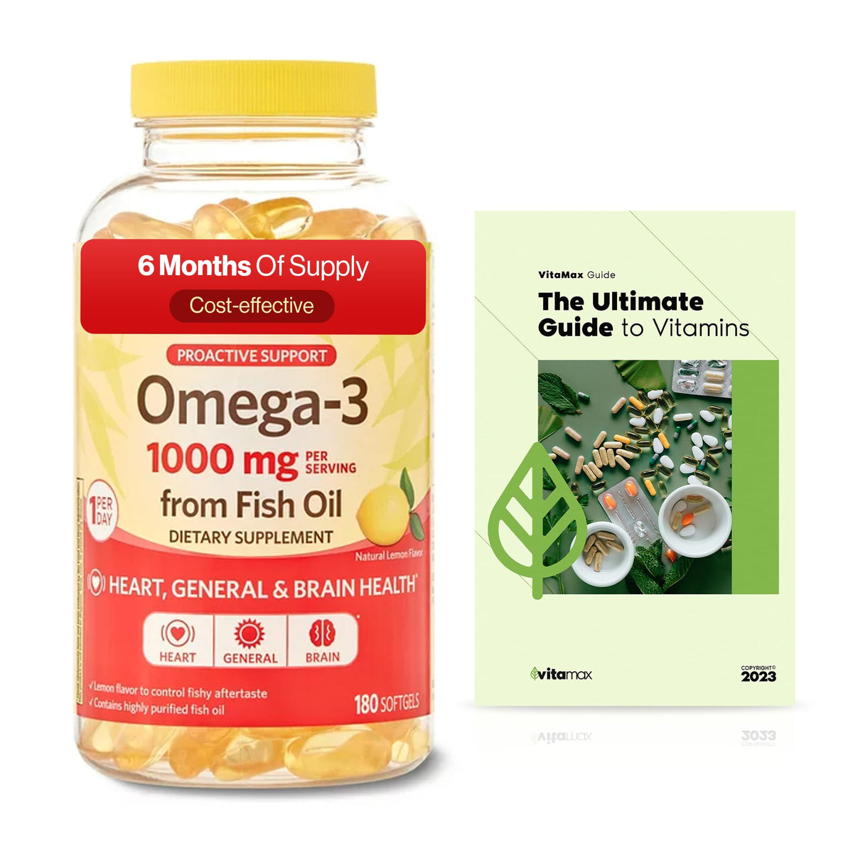 Omega-3 Fish Oil 1000 mg 180 Count R11722