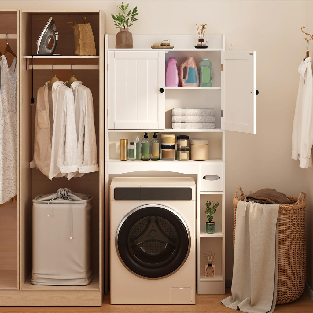 White Over The Toilet Storage Cabinet J1999