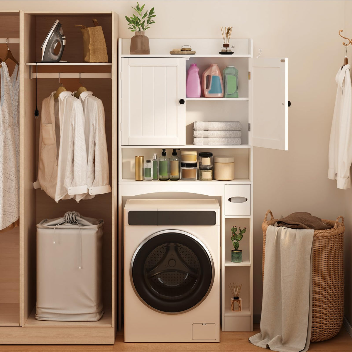 White Over The Toilet Storage Cabinet J1999