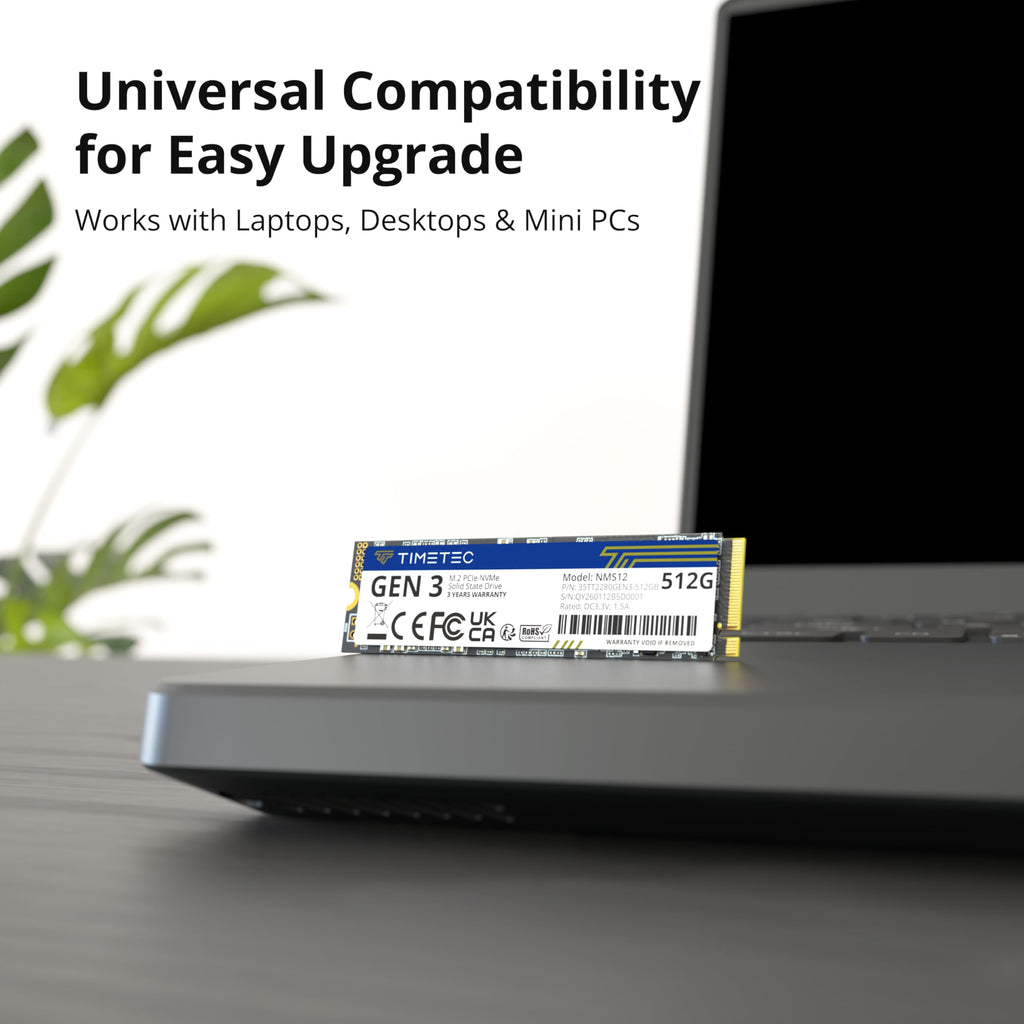 512GB NVMe PCIe M.2 2280 Internal SSD M17165