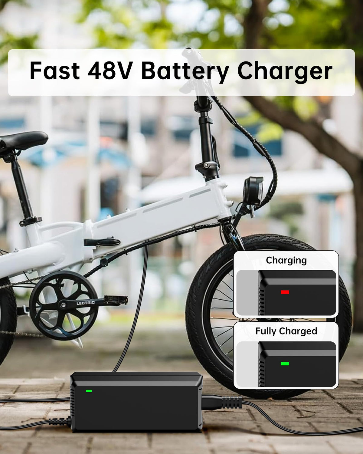 54.6V 2A Electric Scooter Charger 5 Connectors 8.2ft P969022