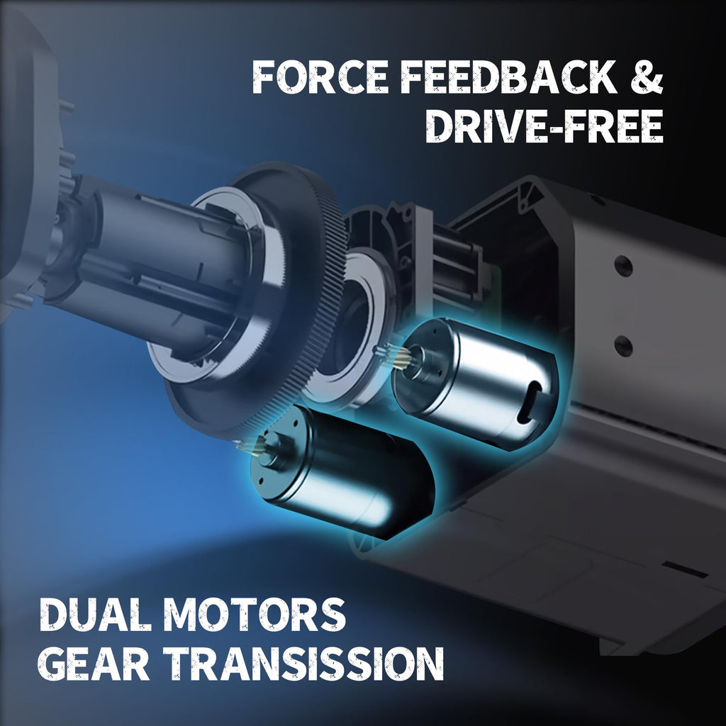 Force Feedback Gaming Steering Wheel E8993