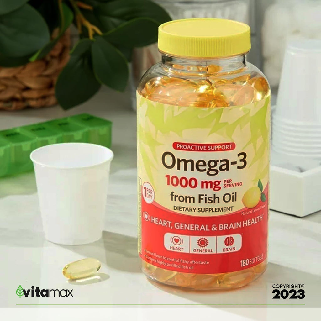 Omega-3 Fish Oil 1000 mg 180 Count R11722