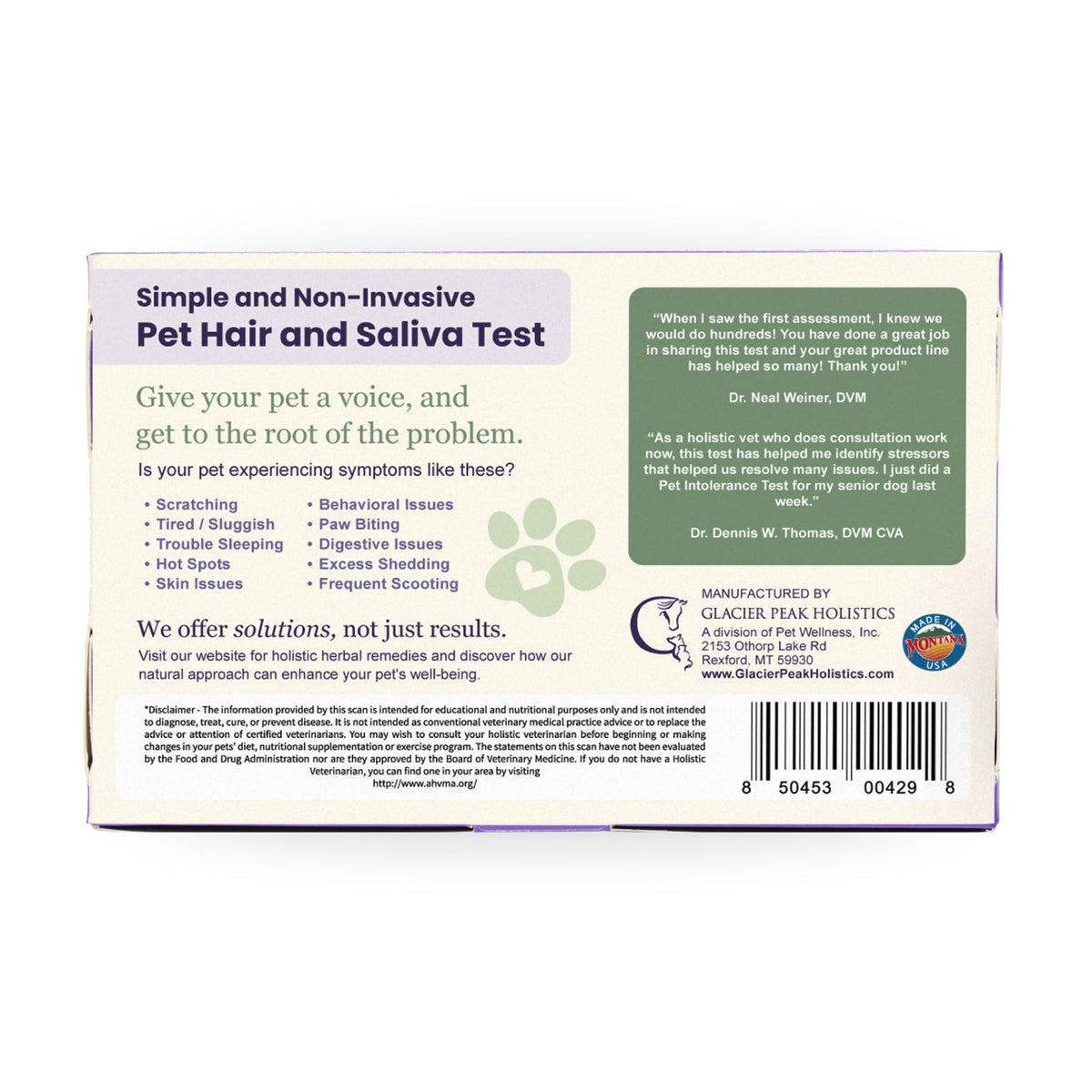 Pet Intolerance Test Dogs & Cats L191270
