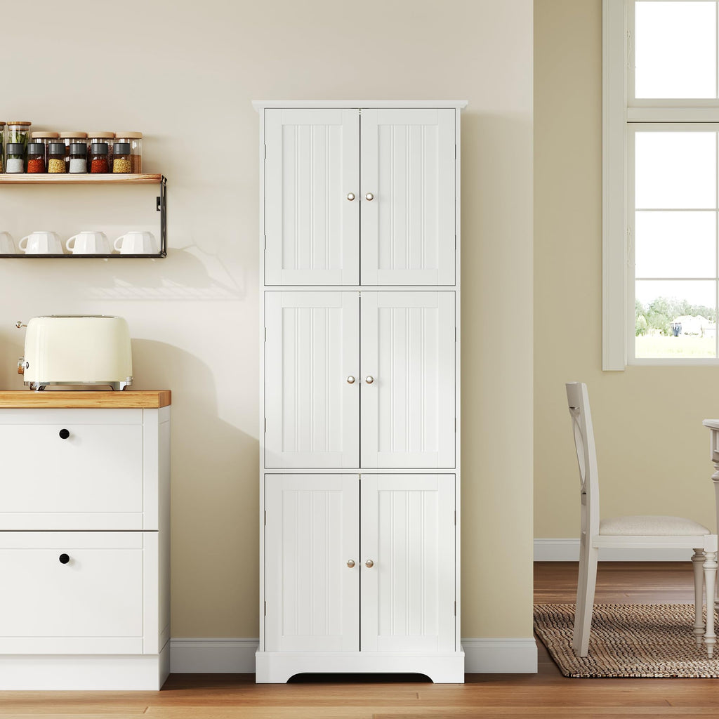 63.2" Tall Bathroom Storage Cabinet with 6 Doors S898393