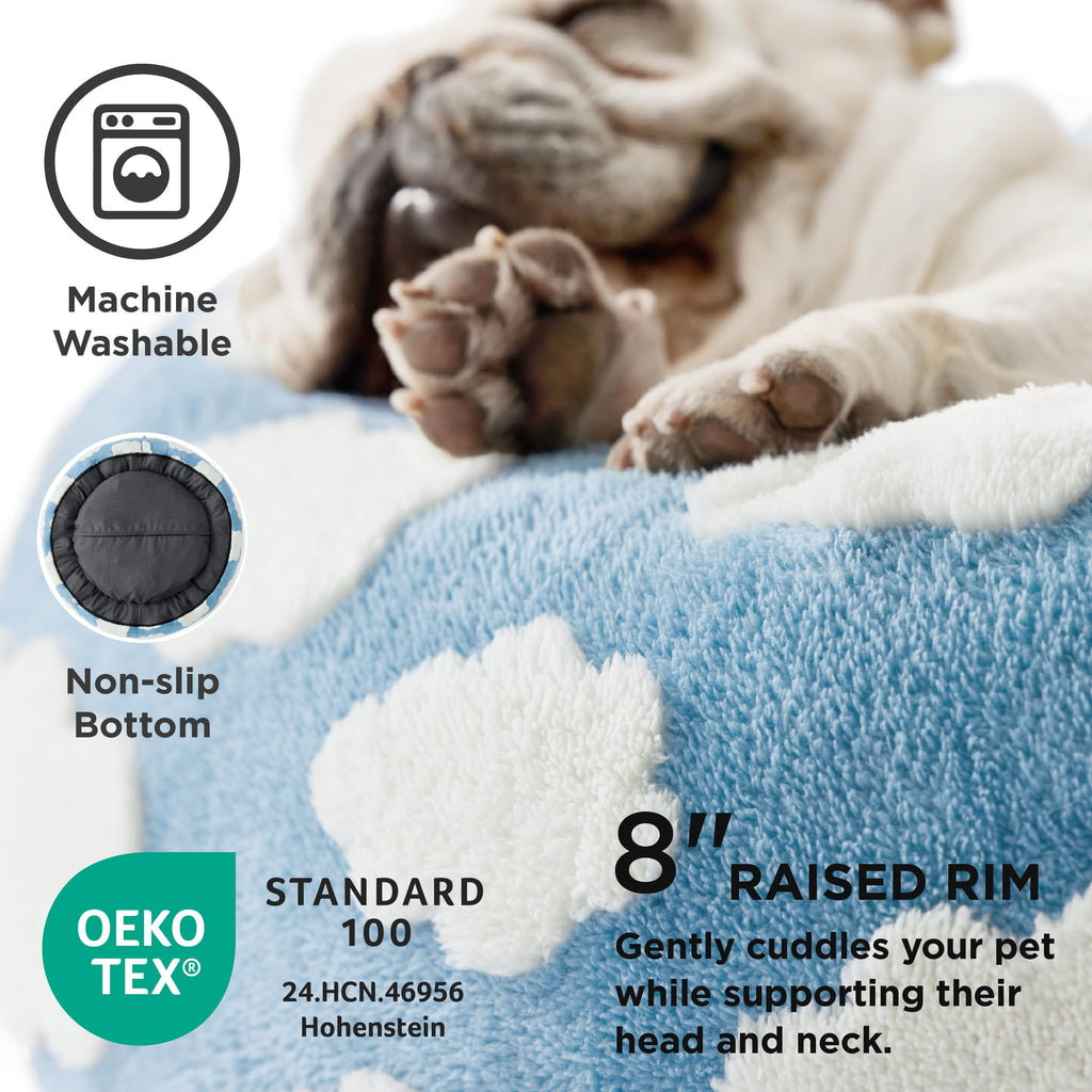 Blue 30x30x8in Dog Bed U89801