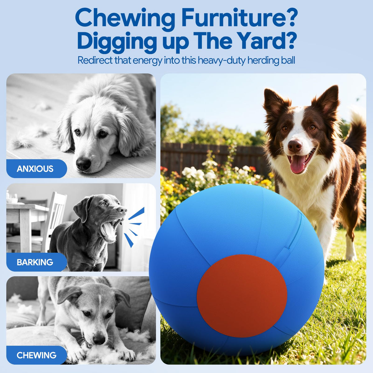 18'' 1300D Chew Resistant Interactive Dog Toy for Large Breeds E119