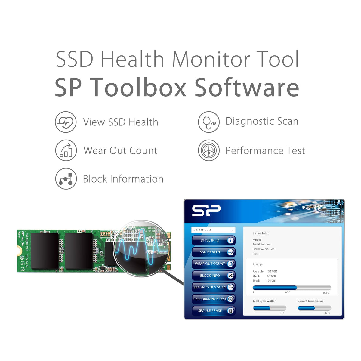 512GB M.2 SATA III Internal Solid State Drive 2280 E307