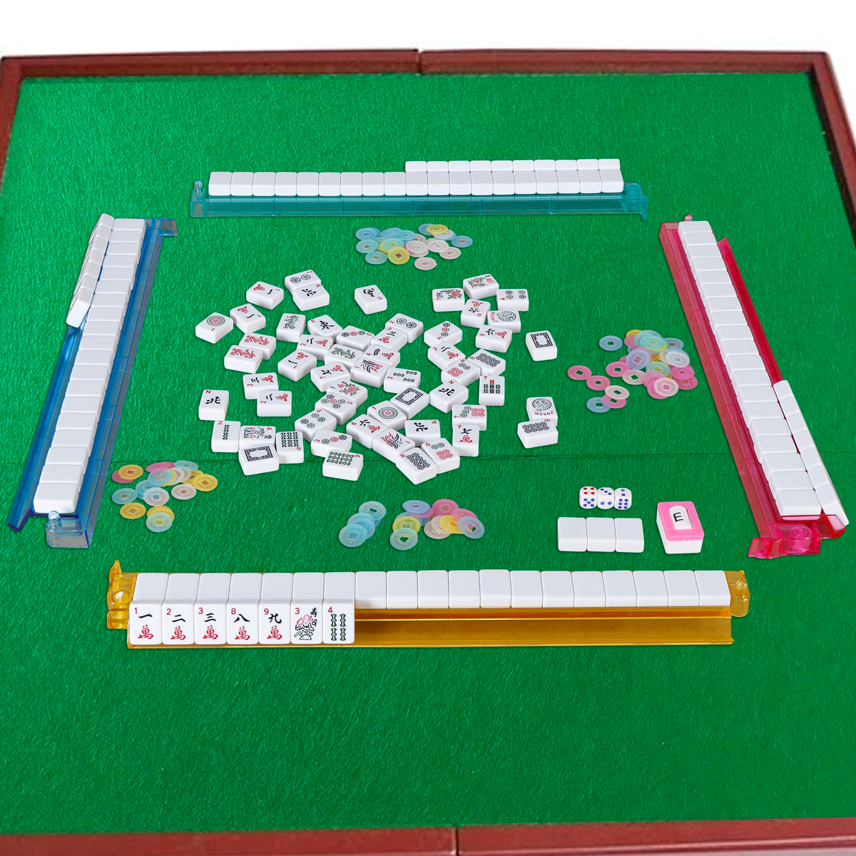 166 Tiles Mah Jongg Set with Soft Velour Bag L9119