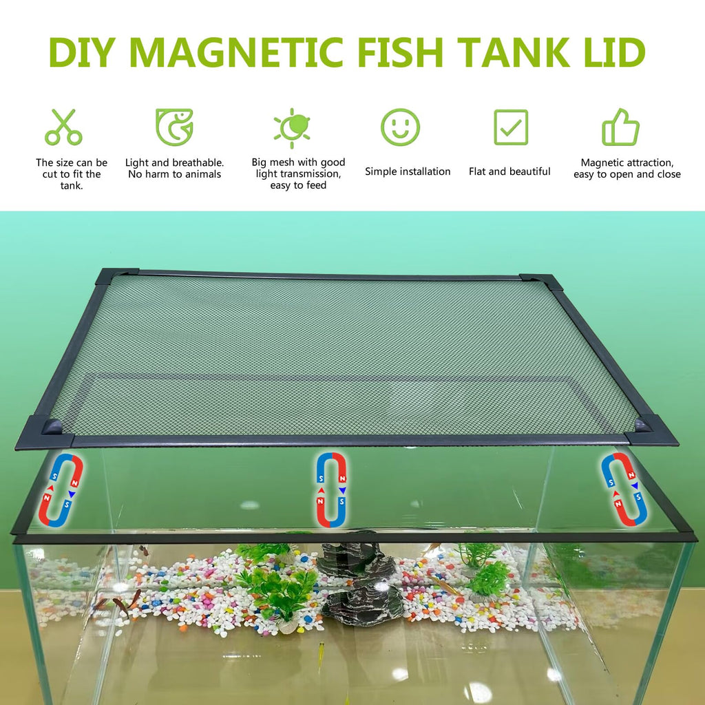 Fish Tank Cover Net Aquarium Lid Mesh Top 39"X19" T90715