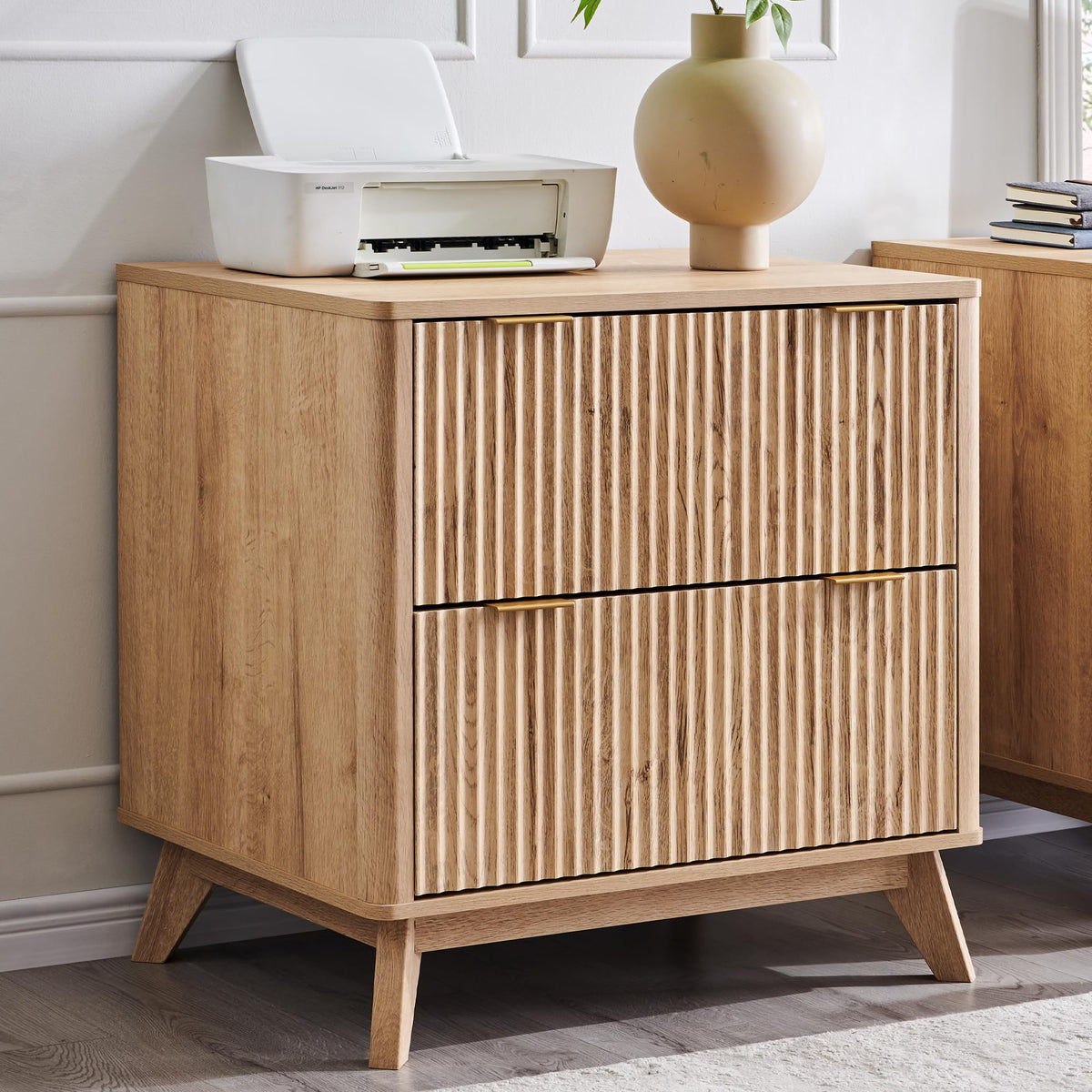 31.8-Inch Fluted 2 Drawer Lateral File Cabinet M17793