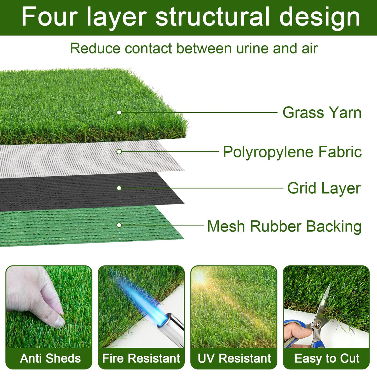 2 Pack 14 x 18 Inch Artificial Grass Dog Pee Pads V74181