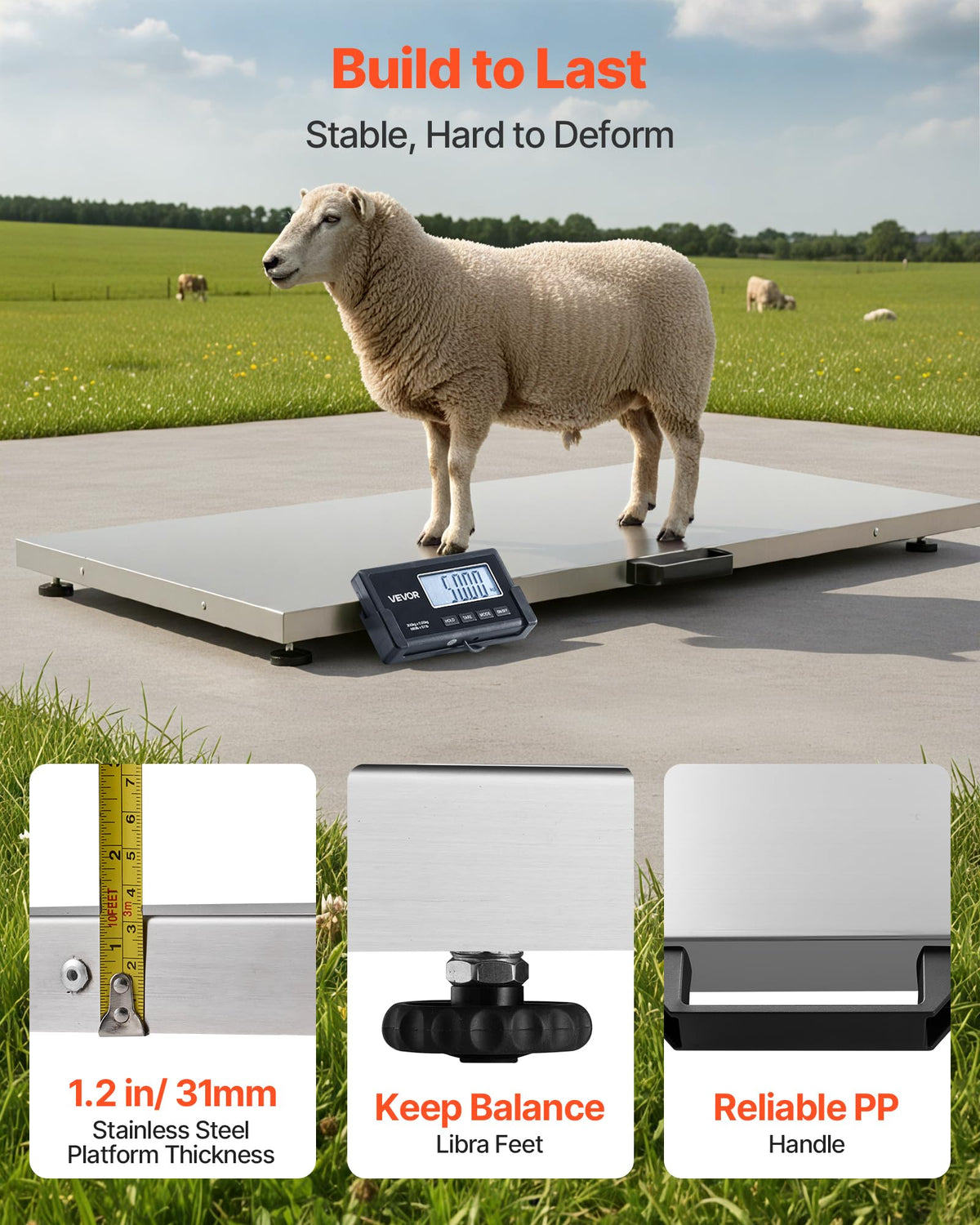 Digital Shipping Scale 660 lbs with LCD Display P206672