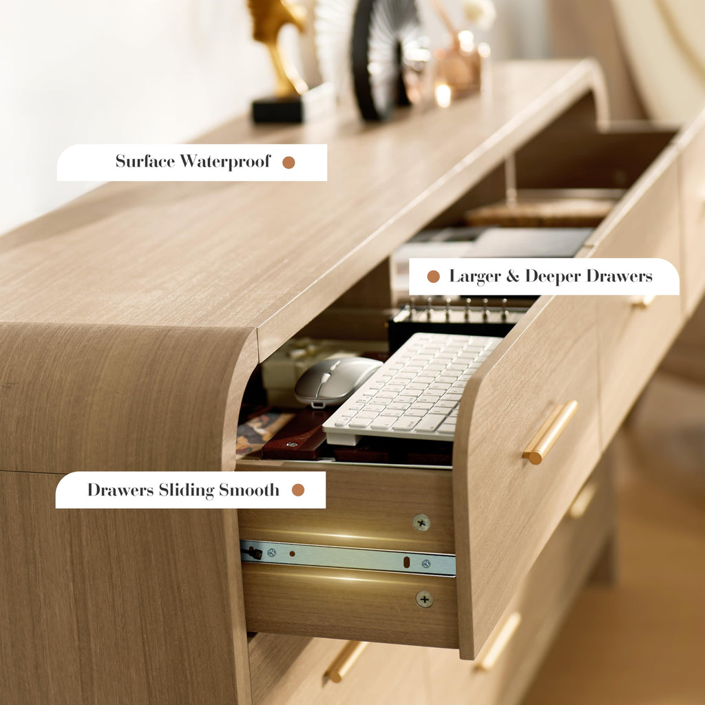 Gray Oak 9 Drawer Dresser E103030