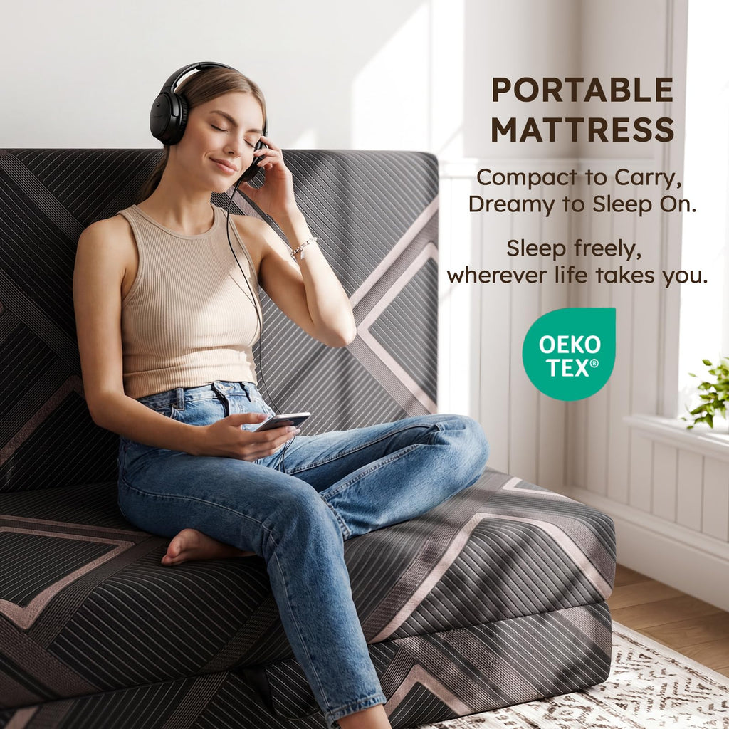 4 Inch Trifold Memory Foam Mattress F271649