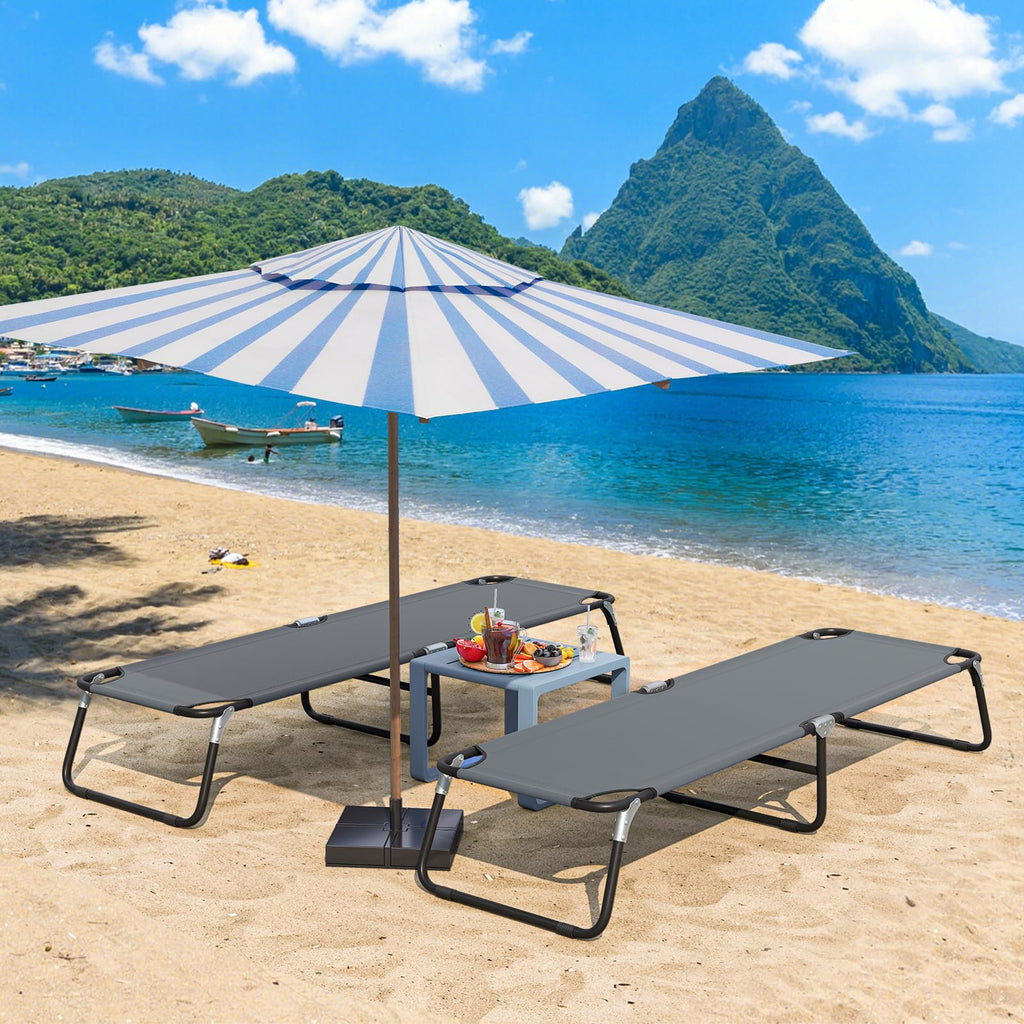 Folding Camping Cot Portable Ultralight Compact Sleeping Cot Bed Oxford Fabric I3911