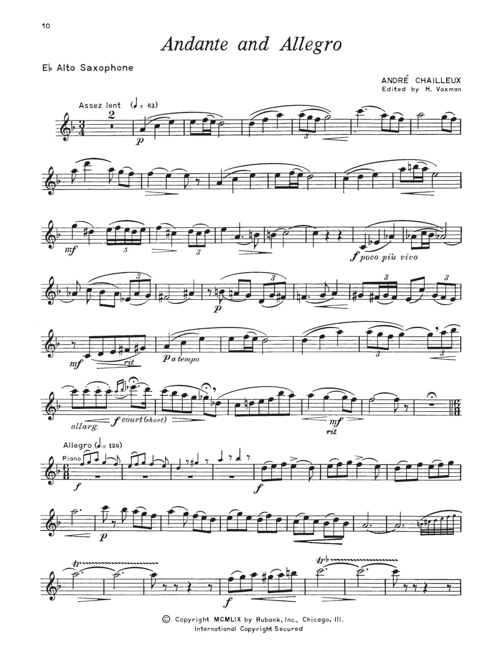Alto Saxophone Songbook and Sheet Music Y40293