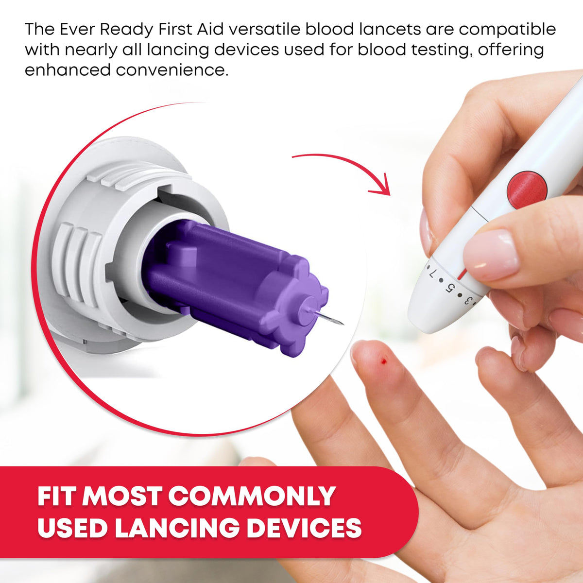 Sterile Twist-Cap Lancets 30G Purple 500 Count G137312