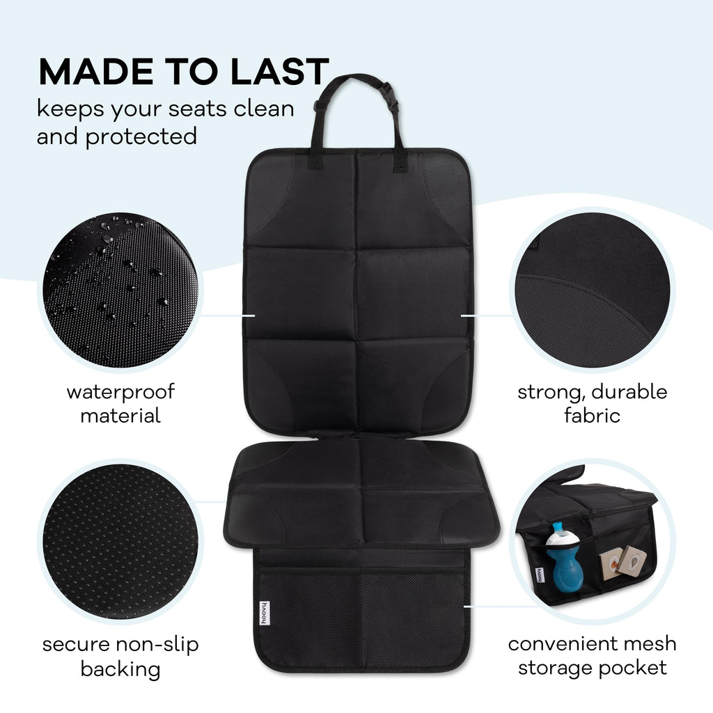 3-in-1 Baby Car Essentials Bundle, Sun Shades, Rear-Facing Mirror, and Seat Protector S470