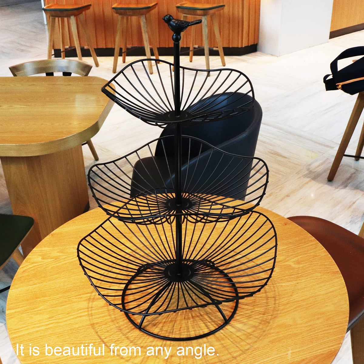 3-Tier Metal Wire Fruit Basket Stand W876
