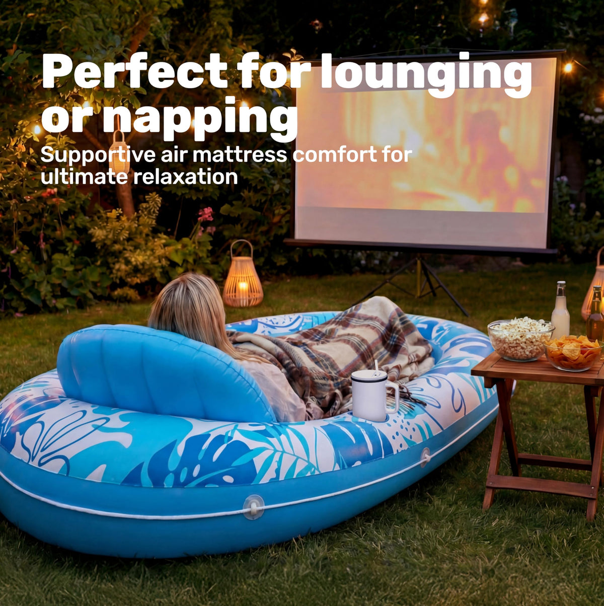 Inflatable Tanning Pool Lounger Float V276