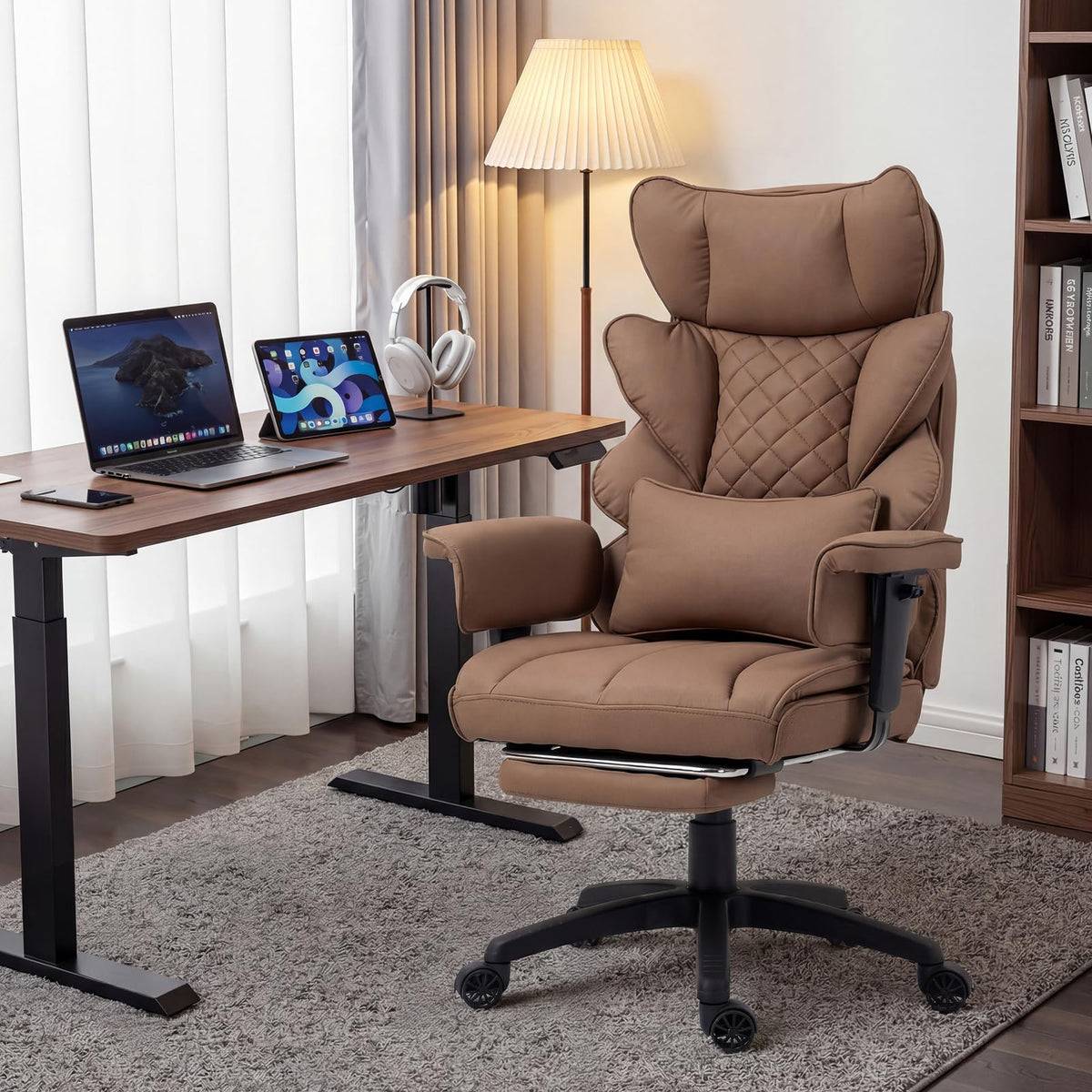 Big and Tall Office Chair with Pocket Spring Cushion Z202