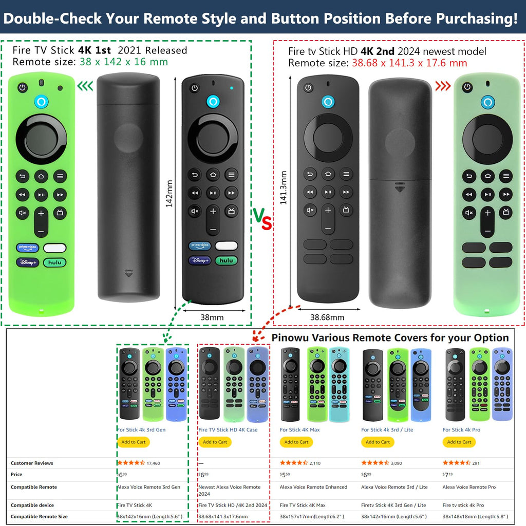 Silicone Remote Covers 3pcs Glow Green Blue Red J282570