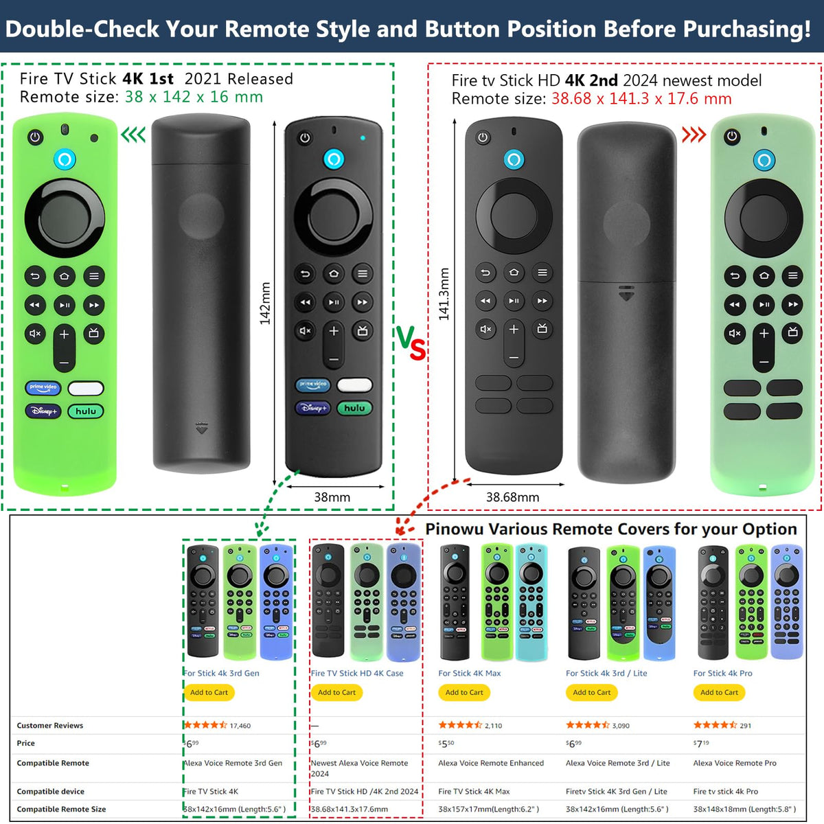 Silicone Remote Covers 3pcs Glow Green Blue Red J282570