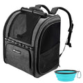 Dark Grey Breathable Mesh Cat Backpack Carrier R531764