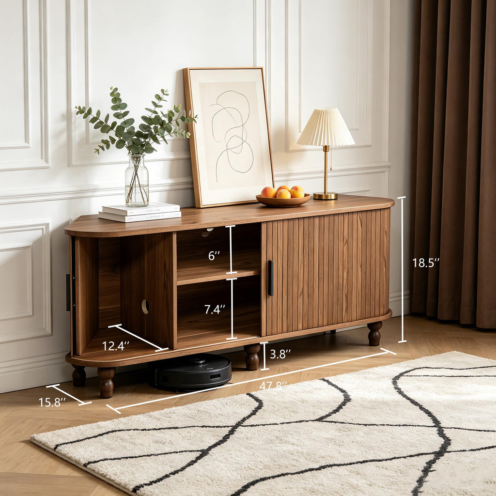 45" Corner TV Stand with Storage K6097