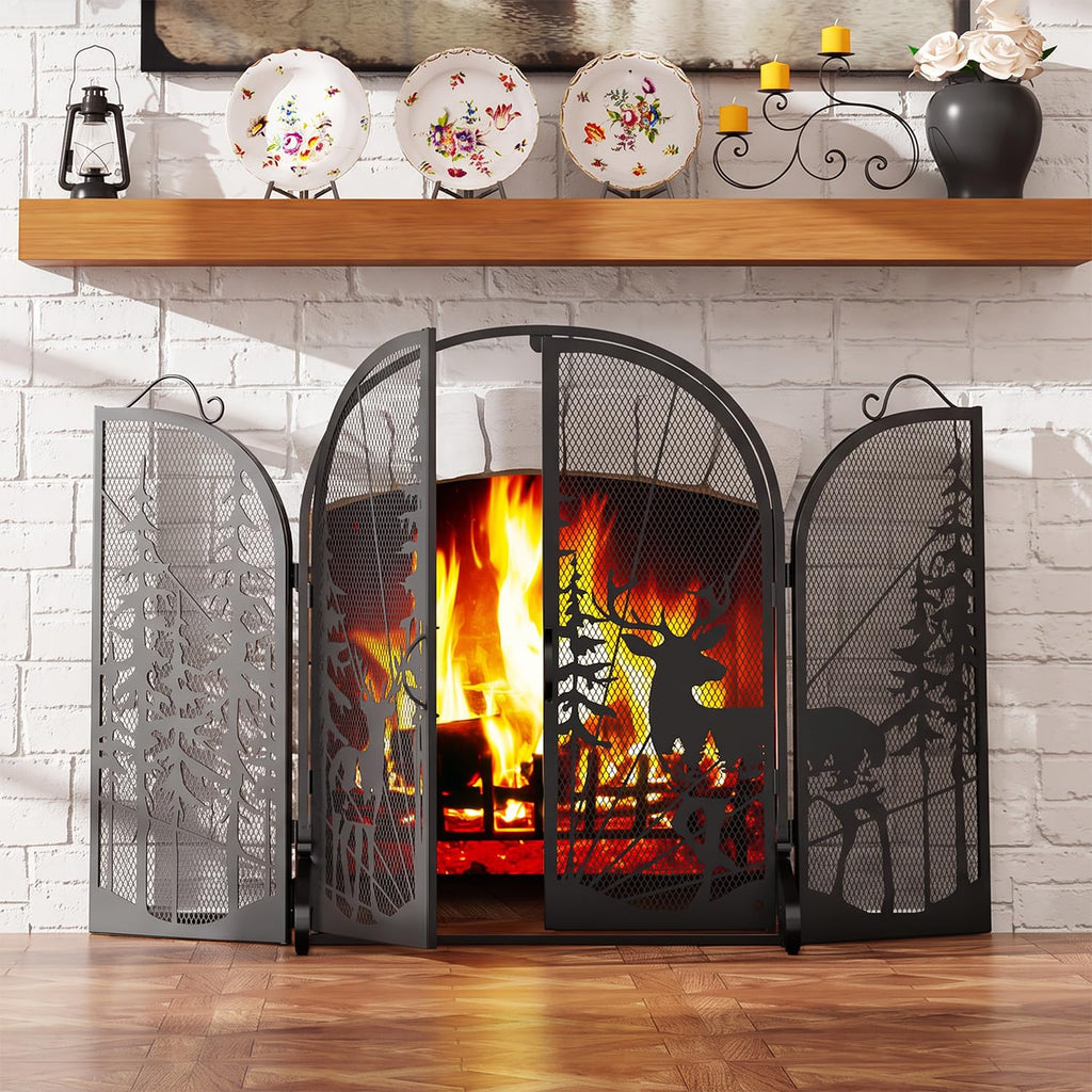 Fireplace Screen with Doors F731