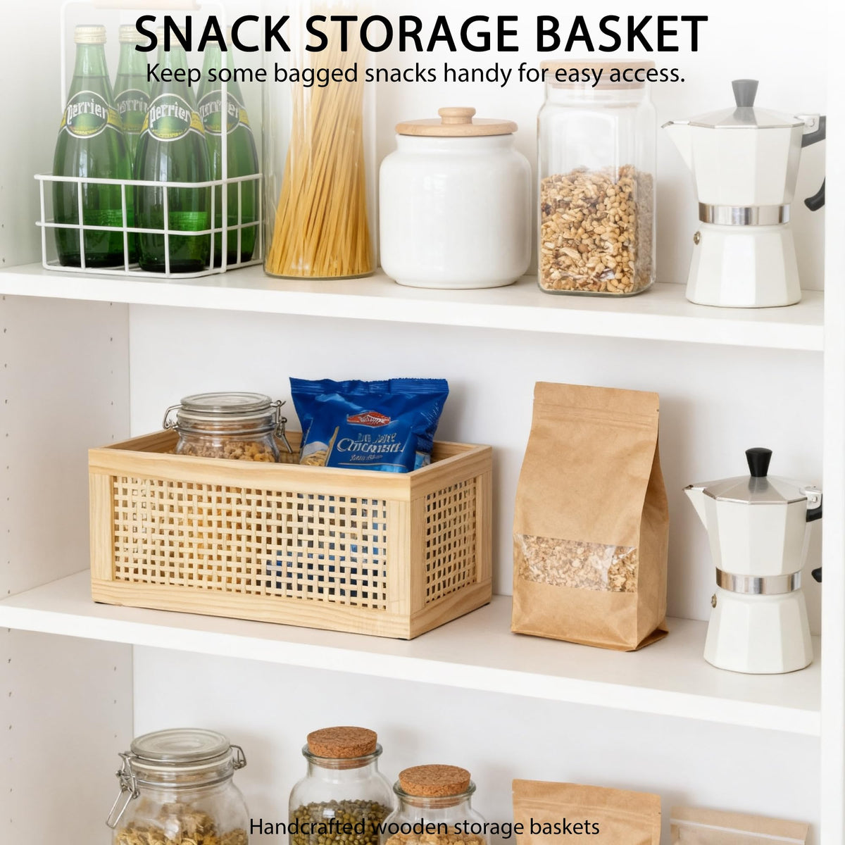Rectangular Rattan Woven Storage Basket J4688