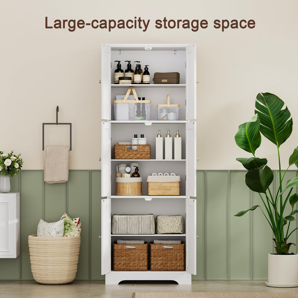 63.2" Tall Bathroom Storage Cabinet with 6 Doors S898393