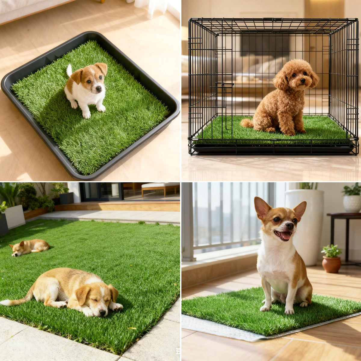 2 Pack 14 x 18 Inch Artificial Grass Dog Pee Pads V74181