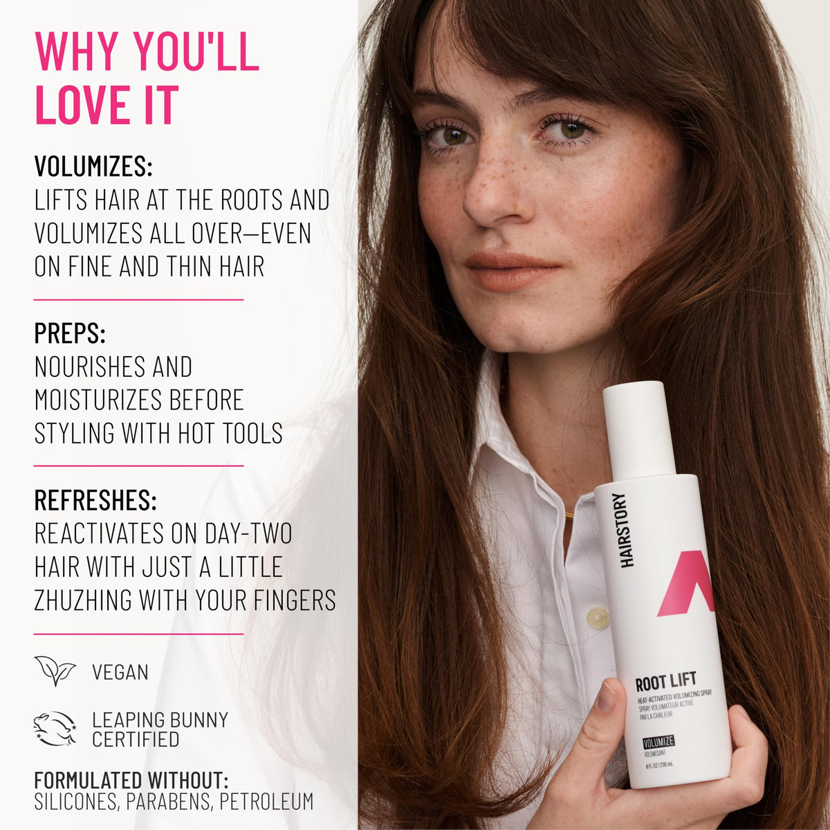 Heat Activated Volumizing Spray 8 oz J6013