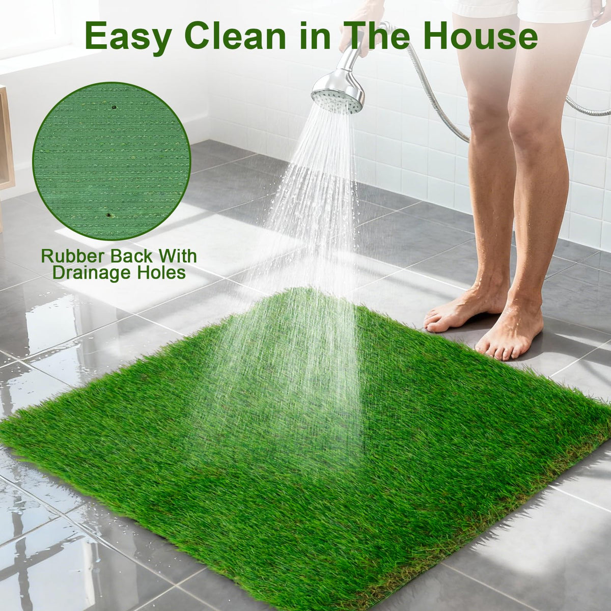 2 Pack 14 x 18 Inch Artificial Grass Dog Pee Pads V74181