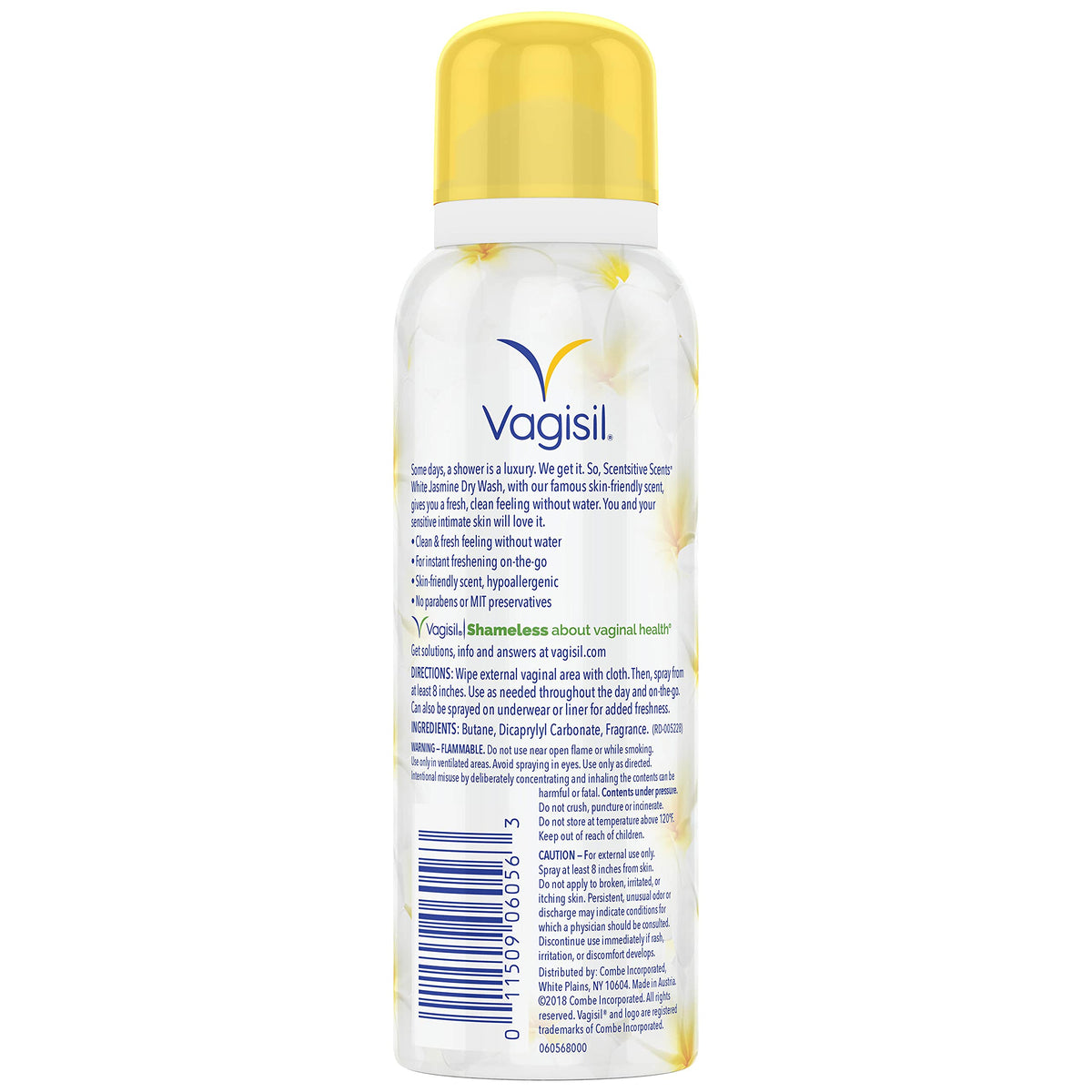 Feminine Dry Spray White Jasmine 2.6 Oz M3134