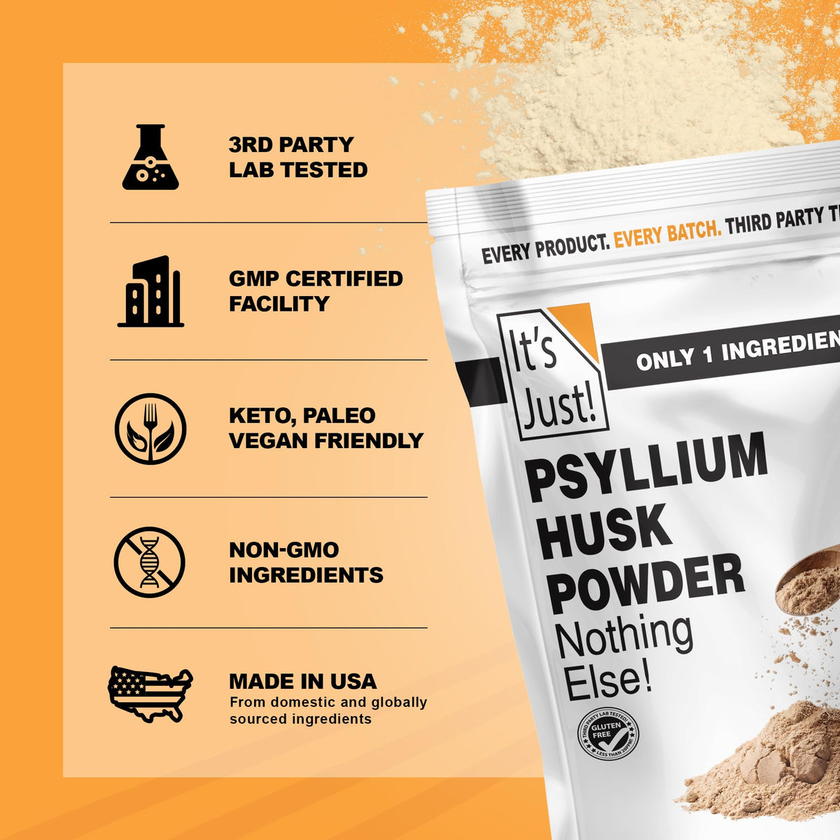 Psyllium Husk Powder Unflavored 24oz Q588951