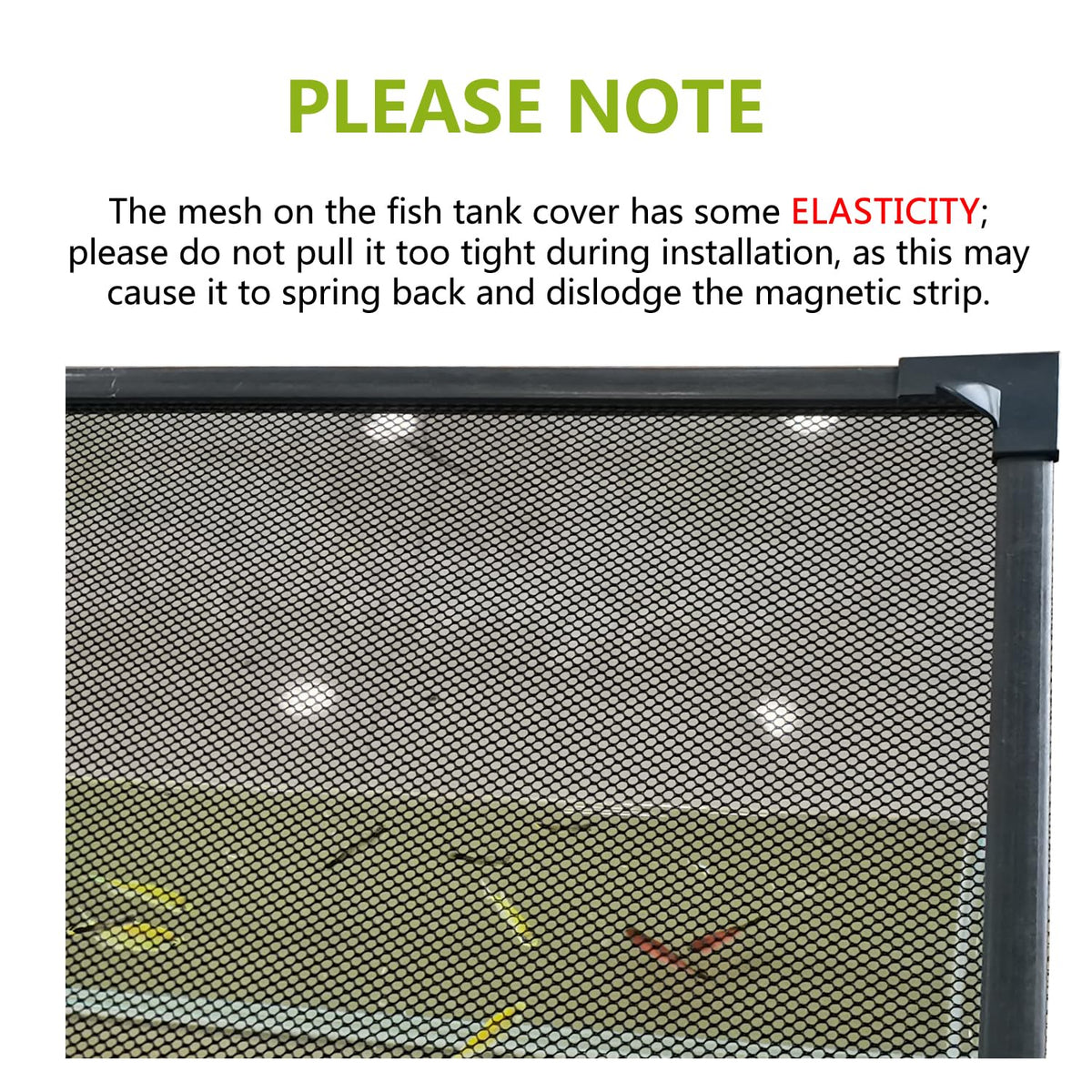 Fish Tank Cover Net Aquarium Lid Mesh Top 39"X19" T90715