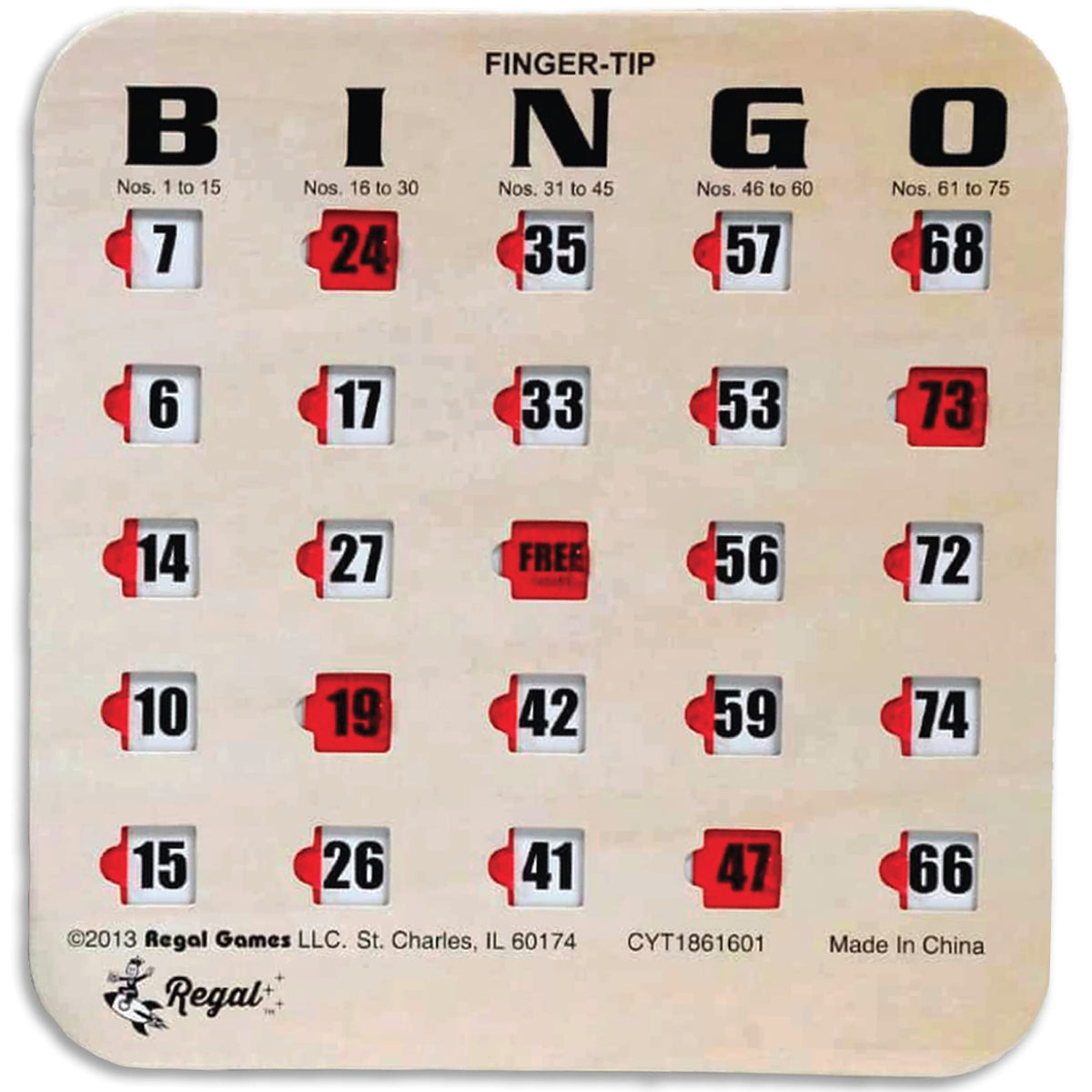 Large Print Reusable Bingo Cards 100 Pack R1349