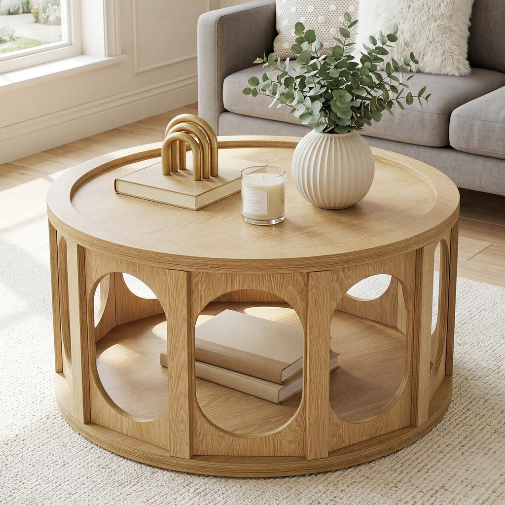 Round Coffee Table with Storage E991901