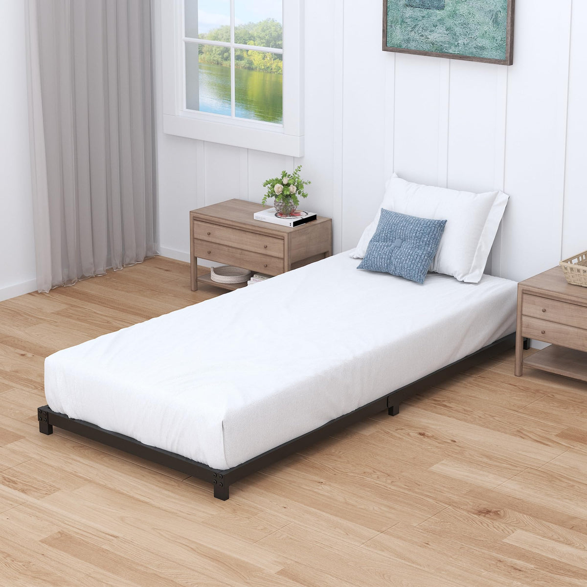 4 Inch Low Profile Twin Platform Bed Frame G601