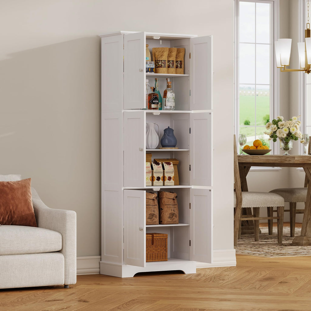 63.2" Tall Bathroom Storage Cabinet with 6 Doors S898393