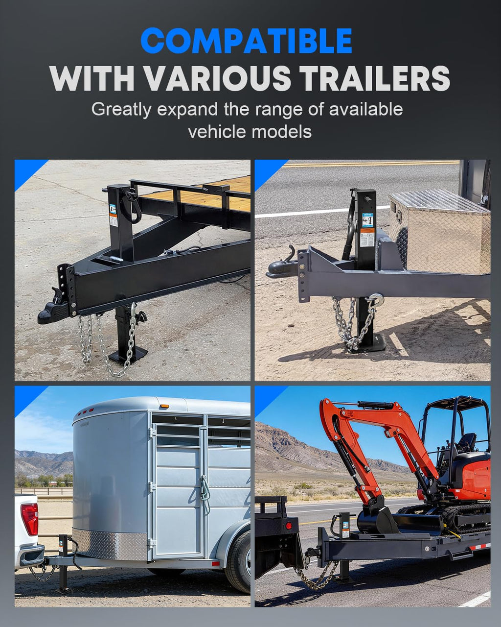 12000 lbs Heavy Duty Trailer Jack J114
