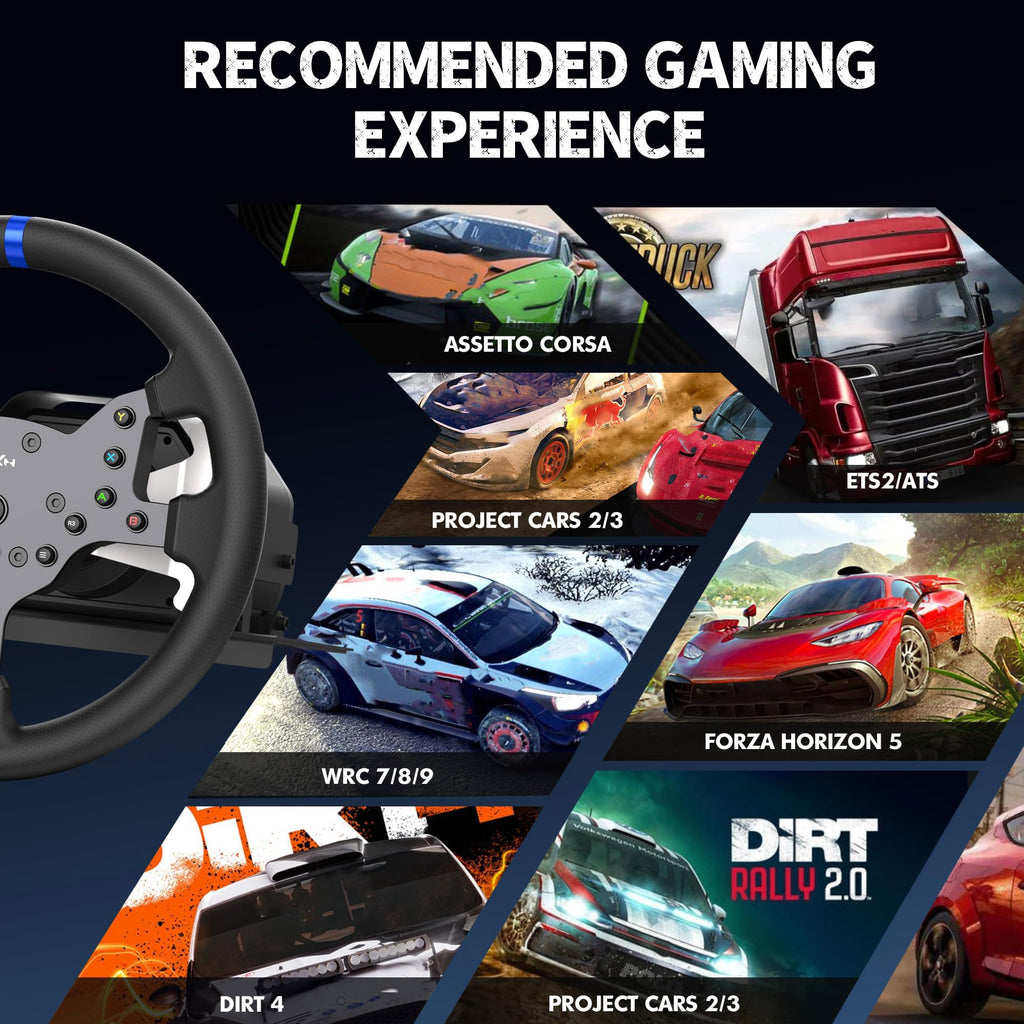 Force Feedback Gaming Steering Wheel E8993