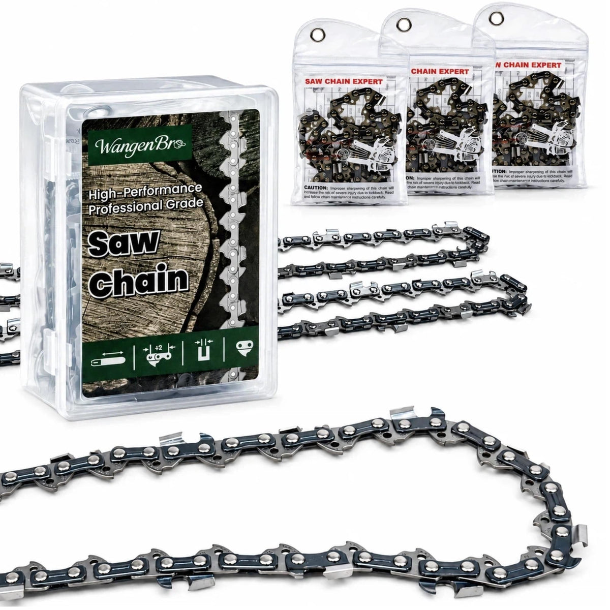 24 Inch Chainsaw Chain 3/8 Pitch .050" Gauge 84 Drive Links Full Chisel U917