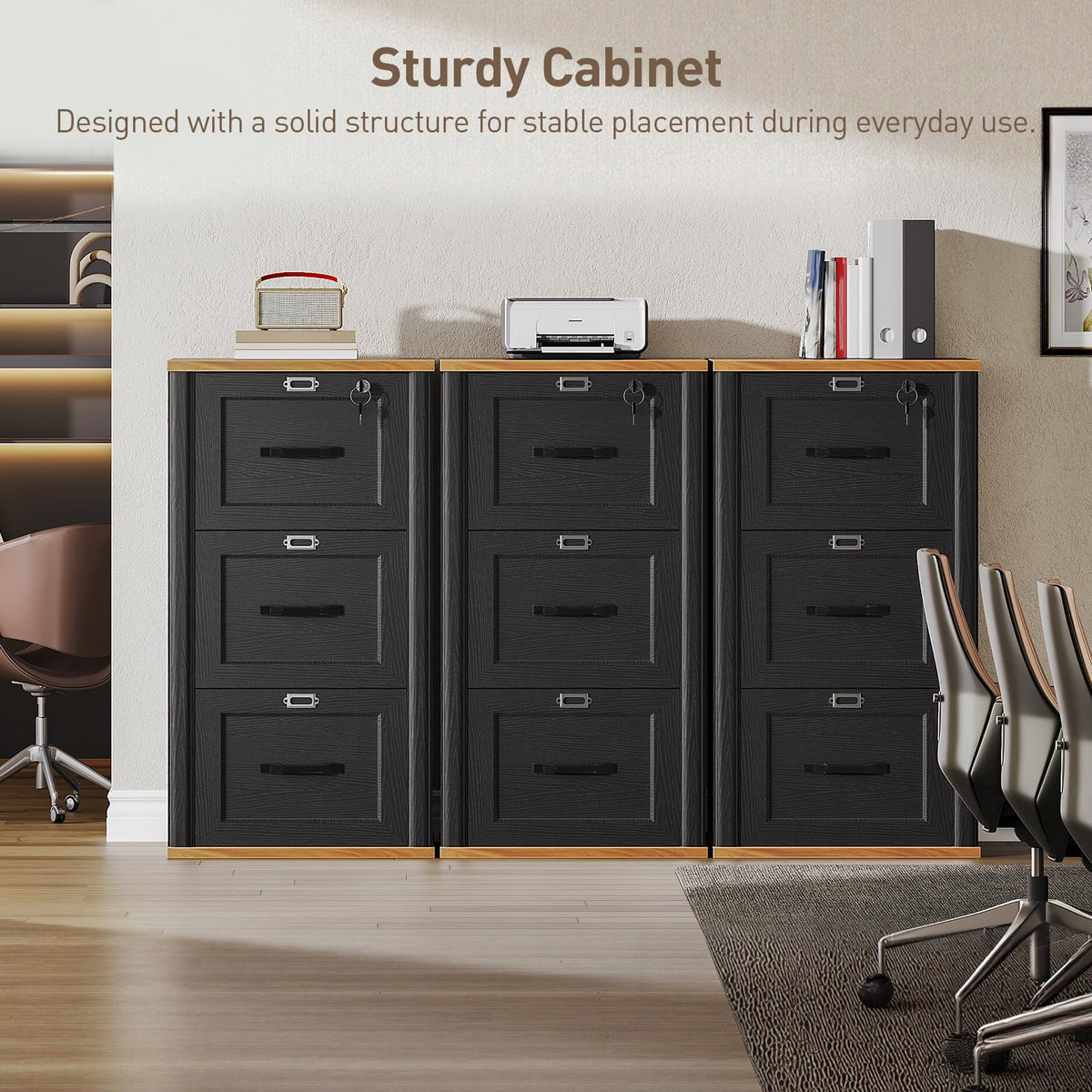 3 Drawer File Cabinet with Lock G817246